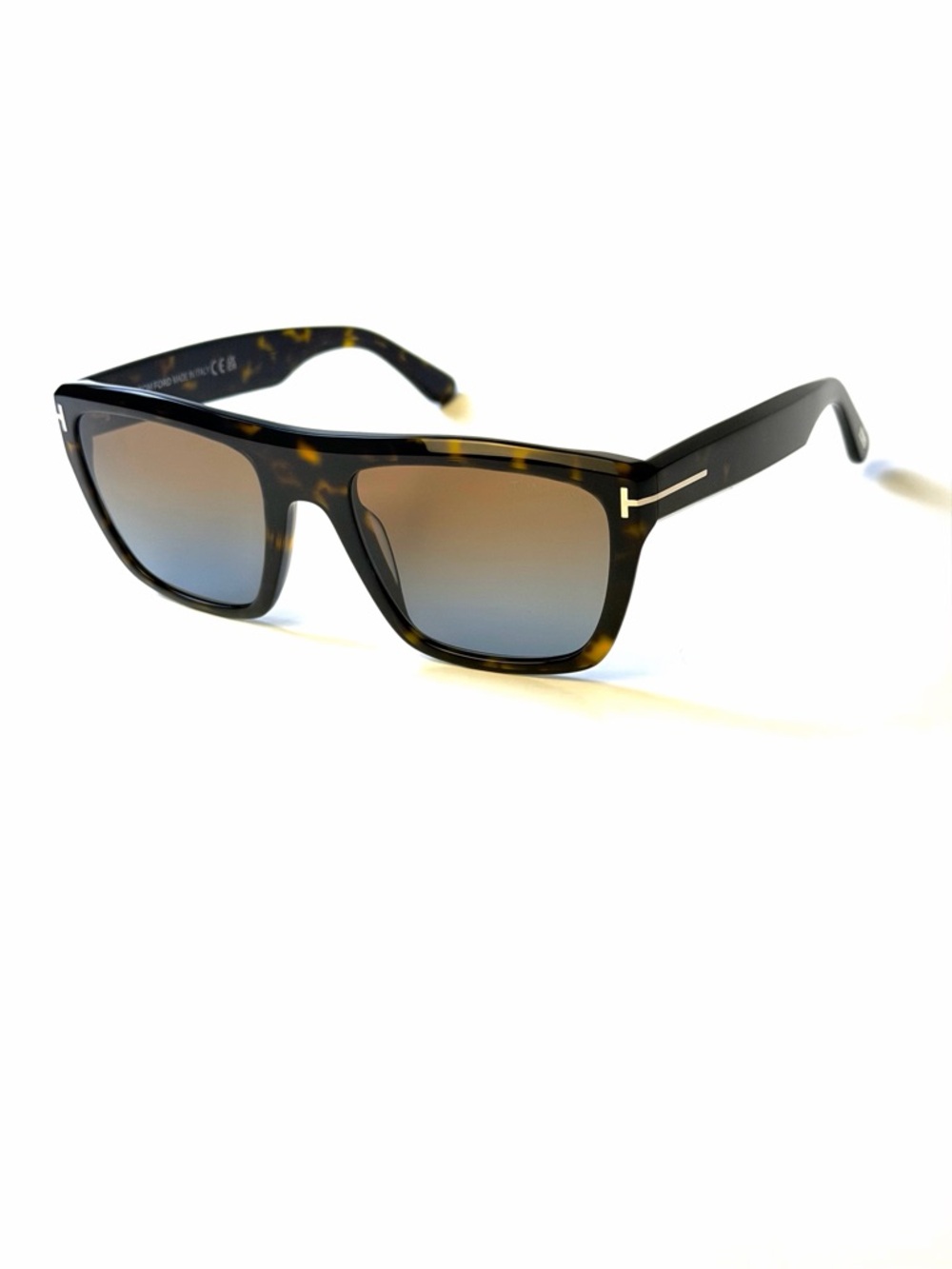 Tom Ford TF 1077 52F Alberto Sunglasses  Brown Gradient NWT  55mm Authentic